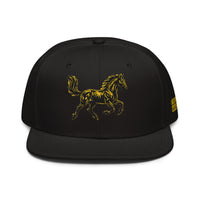 Structured Snapback Hat – Flat Brim Adjustable Cap